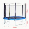 Trambulina Pro Gym, diametru 244 cm, scara si protectii incluse